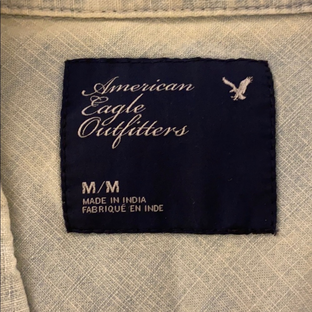 American Eagle Chambray Button-Down Top Or Jacket - image 2